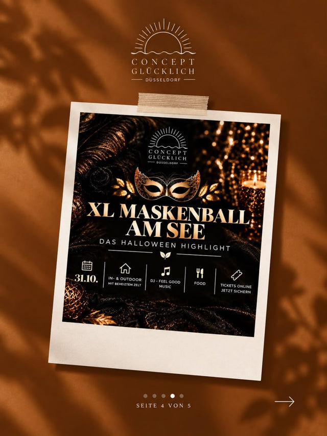 XL Maskenball am See - Eventposter